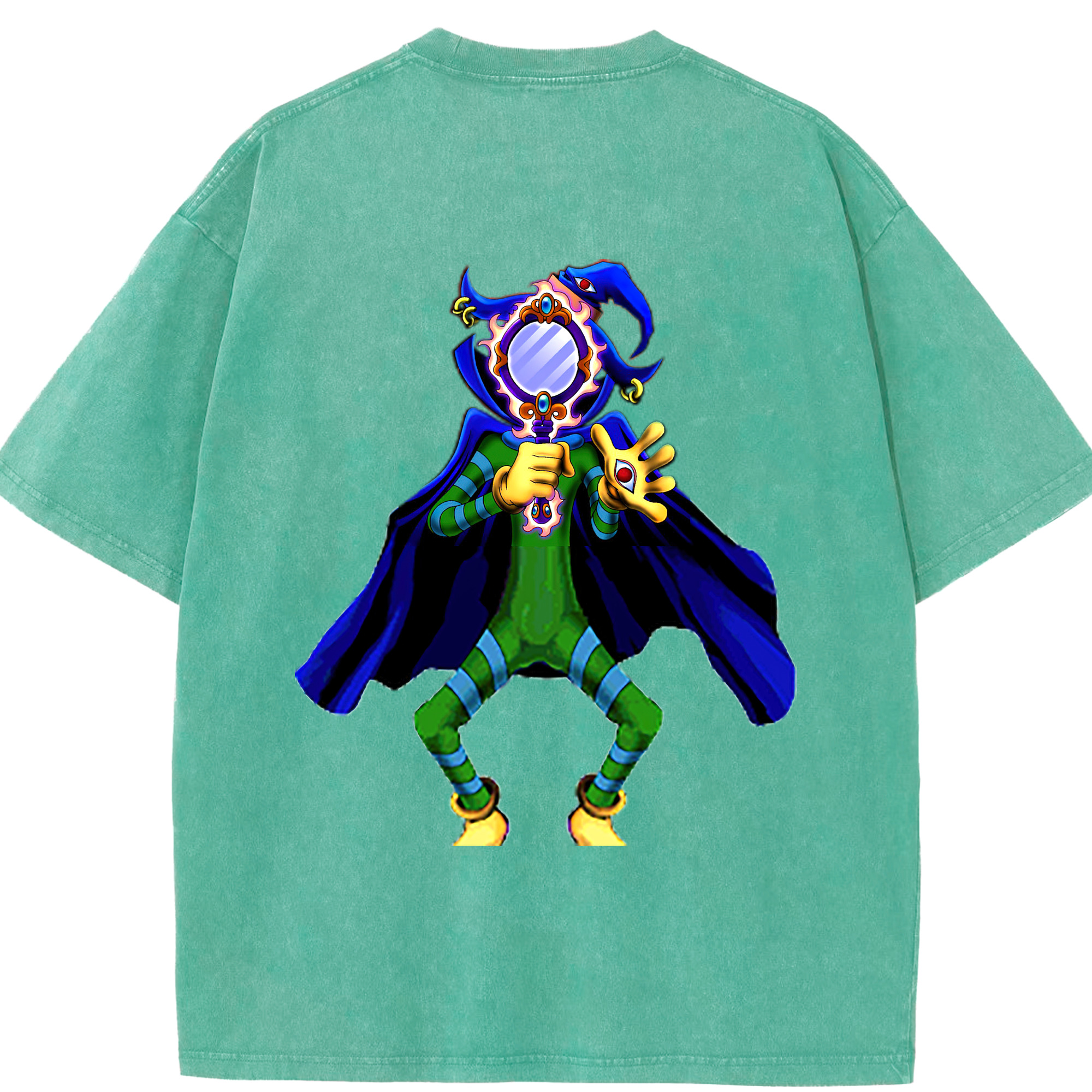 （画像用） 遊☆戯☆王 Yu-Gi-Oh! 綿100% ヴィンテージ風 半袖Tシャツ（背面プリント）